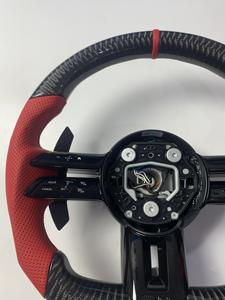 Volant sport en cuir et fibre de carbone pour <span class=keywords><strong>Mercedes</strong></span>-Benz Classe E, Classe S, CLA, W205, W213, W222, W463, Classe G, E63, G63 - Product Image 2