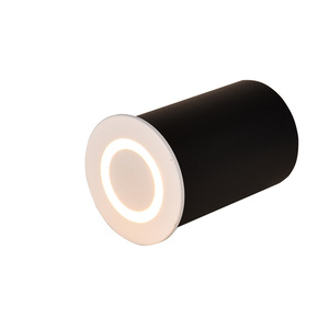 Recessed <b>LED</b> <b>Sensor</b> <b>Light</b> 85-265V Black White Round Motion Activated Floor Lamp for Hotel Corridor Stairwell - Product Image 4
