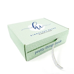 High-End Corrugated Double-Sided Color Custom Tupperware Clothing Packaging Seal Express Box Apparel Packaging Supplies Boxes