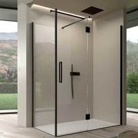 Verre trempé transparent sans cadre CE SGCC 6mm 8mm 10mm pour cabine de douche, porte de douche en verre, cloison de salle de bain