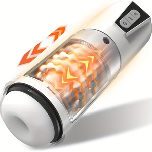 電動ポケットオナホール バイブレーター 大人のおもちゃ 自動挿入式男性用マスターベーションカップ ビーズリング付き - Product Image 1