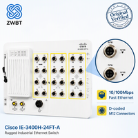 Commutateur Cisco Catalyst IE-3400H-24FT-A, robuste, IP67, 24x FE M12 D-Coded, -40°C à 75°C, montage mural, sans ventilateur, Network Advantage