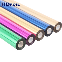 Rouleaux de feuille de marquage à chaud PET génériques et feuille de couleur argentée pour applications sur papier, plastique, cuir, textile, tissu