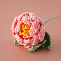 Benang sifon buatan tangan, benang sifon buatan tangan, bunga Cabang Peony, kemasan buket, perlengkapan rumah buket, Hari Valentine