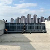 Gerbang Air Tumpah Otomatis untuk Instalasi Pengolahan Air Limbah dan Sistem Pengendalian Ketinggian Air