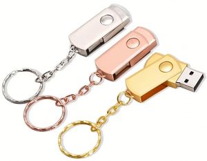 Memoria USB 2.0 Giratoria de Metal al por Mayor, Pendrive de 2GB-128GB con Logotipo Personalizado, Transferencia de Datos de Alta Velocidad, Regalo Promocional Empresarial - Product Image 4