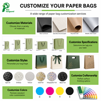 Luxury Clothing Gift Shopping Packaging Paper Bags Kraft Paper Retail Packing Pink White Craft Paper Hot Stamping Paperboard