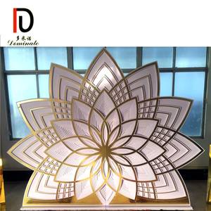 High Quality Acrylic Vintage Wedding <strong>Gold</strong> <strong>Backdrop</strong> - Product Image 2