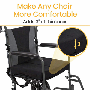 Custom Foldable Wheelchair Seat Cushion 3 Inch Thick Comfortable <b>Chair</b> <b>Pad</b> - Product Image 2