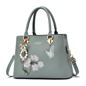 Nuevo Bolso de Mano para Mujer con Bordado de Flores, Bolso de Lujo de Gran Capacidad, Bolsos de Hombro de Cuero PU - Product Image 4