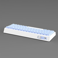 Clavier de jeu mécanique ergonomique portable KBL-303YM à 68 touches, avec touches bicolores injectées, câblé Type-C, anti-ghosting et rétroéclairé