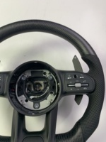 Volant en fibre de carbone pour Mercedes Classe C W177 pour W204/W211/W213/W205/C63/E63/S63/G63/G65/GTS/GTR/GLA/GLB - Perforé