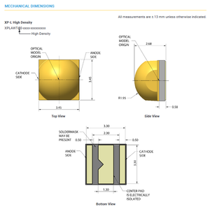 Vente chaude CREEs XPLAWT-00-0000-0000V50E1 XLamps XPLAWT Puce LED haute puissance Blanc froid 6500K 3W 513 Lumens - Product Image 6