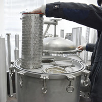 Housing Filter Multi-Bag Stainless Steel 304 OEM Kustom untuk Filtrasi Anggur, Bir, Madu, Sirup, Cat, Cairan 220V