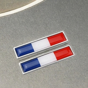 Pegatina Personalizada al por Mayor para Coche con Bandera de Francia, Emblema y Distintivo de Lujo para Coche de Aleación de Zinc y ABS - Product Image 3