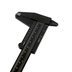 Calibrador Vernier de Plástico, Herramienta de Medición para Microblading, Regla Negra para Cejas, para Diseño de Cejas con Maquillaje Permanente - Product Image 4
