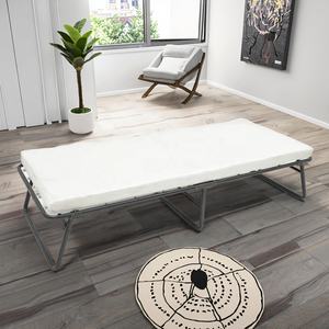 Cadre de lit plateforme en métal pliable et réglable pleine grandeur avec rangement pour chambre d'appartement moderne fabriqué au Vietnam - Product Image 5