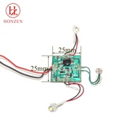 Topi Jerami Daya Baterai 3AAA Aktivasi Sensor Cahaya Masa Pakai 2 Bulan Modul Lampu Led