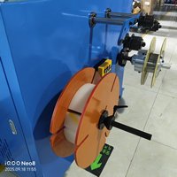 QIPANG Machine de bobinage de fil à Double tête automatique Support de tambour de câble FTTH Machine d'enrouleur de câble