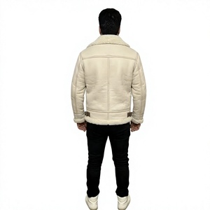 Veste d'extérieur décontractée en cuir et toile à col montant, respirante, style streetwear, mode hiver, conception personnalisée avec logo OEM - Product Image 5