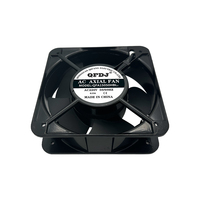 Ventilateur axial AC15050HBL de haute qualité 150*150*50mm 220V AC, ventilateur industriel noir de 6 pouces avec coque en aluminium et moteur en cuivre pur