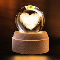 Boule de cristal planète veilleuse, décoration de bureau créative, objet artisanal Feng Shui, cadeau pour les enseignants