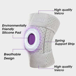 Genouillère de Sport de ménisque de Compression de manchon de soutien professionnel avec stabilisateurs latéraux pour le volley-ball - Product Image 2