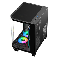 Aquarium Style Gamer ATX Mid-Tower Computer Gaming PC Case with 3sides Tempered Glass