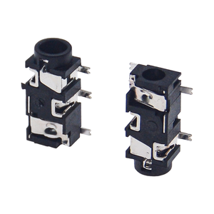 PJ-327E Conector de Audio Estéreo de 3.5mm, Montaje SMT de 5 Pines para PC/Computadora, Carcasa de Plástico, Conector Hembra - Product Image 2