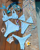 Fabricant de maillots de bain OEM Maillot de bain fitness de luxe personnalisé Bikini jeune femme en velours