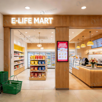 Panier à main en plastique avec matériau HDPP et options multicolores, idéal pour les courses au supermarché