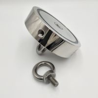 Logo imprimé personnalisé Super fort 11Kg-3000Kg ensemble de pêche magnétique néodyme 25 6600 Lb Kit d'aimant de pêche avec étui à corde