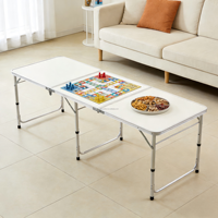 Table et chaises pliantes en alliage d'aluminium léger, camping, pique-nique, rouleau d'œufs, moderne, portable, extérieur, pliable, en plastique