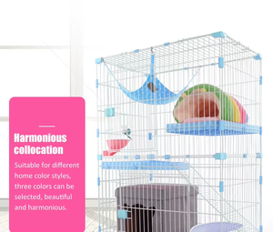 Vente en gros de cage pour animaux de compagnie en acier inoxydable à trois étages et trois portes, grande taille pour chat et chien - Product Image 1