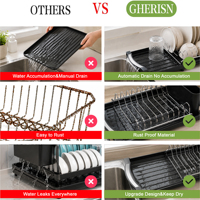 Étagère de rangement pliable extensible SY pour cuisine, support de vaisselle en métal, organisateur de bols, porte-casseroles sur pied