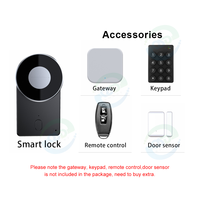 U009 Smart Steel Door TTLock App BLE Control Euro Profile Thumb Turn Knot-Déverrouille sans changer le cylindre de serrure