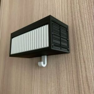 Organisateur de clés mural carré en PLA imprimé en 3D, modèle de cadre de voiture moderne, porte-clés pour salon - Product Image 3