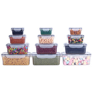 <b>Hot</b> Selling 16 Pack Set Kitchen Microwave Refrigerator Plastic With Easy Snap Lids <b>Food</b> Storage <b>Container</b> - Product Image 1