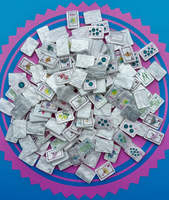 Tuiles de Mahjong Américain en Acrylique Blanc Nacré, Ensemble de Mahjong US avec Motifs Floraux et Papillons Mignons pour Femmes, Jeu de Société, Vente en Gros Usine