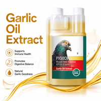Extrait liquide d'ail et d'allicine pour pigeons 500ml – Complément alimentaire naturel pour le soutien respiratoire, digestif et immunitaire
