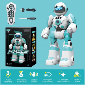 Robot IA à détection gestuelle 32 cm, commande vocale, programmable, dansant, enregistreur, télécommandé, cadeau éducatif pour tous les âges, vente en gros, plastique - Product Image 1