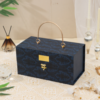 Boîte d'Emballage Cadeau Personnalisée avec Poignée, Boîte-Valise en Carton pour Cadeaux, Série d'Emballages en Papier avec Logo Imprimé