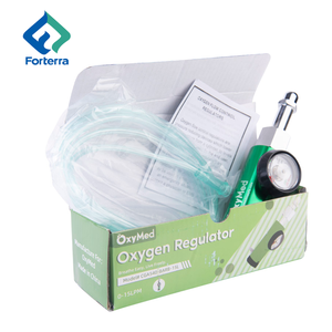 Regulador de cilindro de oxígeno médico de rosca BS3 personalizado, regulador de oxígeno de latón para uso doméstico, inhalador de oxígeno, medidor de flujo - Product Image 6