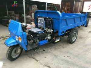 Rugged Heavy Duty Diesel Dump Tricycle 3 Wheel Motorized Trike for Construction Site Cargo <strong>Gravel</strong> Agricultural Hauling - Product Image 2