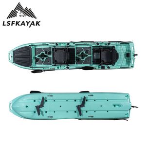 Kayak de <span class=keywords><strong>pêche</strong></span> modulaire LSF 4,45 m <span class=keywords><strong>pour</strong></span> 2 personnes avec fonction de dérive, construction stable et durable en HDPE <span class=keywords><strong>pour</strong></span> <span class=keywords><strong>la</strong></span> mer et l'extérieur - Product Image 3
