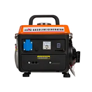 Bison Odm Two Stroke 110V Single phrase 0.65Kw 0.75Kw Small Gasoline Generator For Commercial