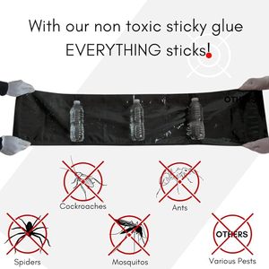 <span class=keywords><strong>Trampa</strong></span> Adhesiva Extra Grande de 1.2m <span class=keywords><strong>para</strong></span> <span class=keywords><strong>Ratones</strong></span> y Ratas, Manta Adhesiva No Tóxica <span class=keywords><strong>para</strong></span> Atrapar Roedores, Negra, Uso Interior y Exterior - Product Image 4
