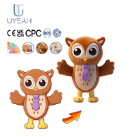 Porte-clés en peluche personnalisable UYEAH OEM/ODM EN71 CPC CE, oiseau aigle en tissu avec logo personnalisé
