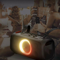 Haut-parleur portable de qualité supérieure, caisson de basses, home cinéma extérieur, basses profondes, design compact et facile à transporter