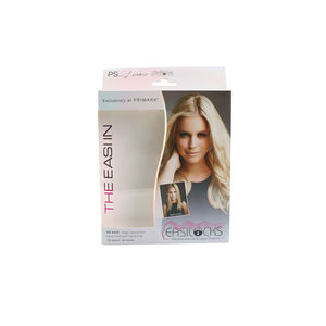 Caja de papel de cartón reciclable personalizable para extensiones de cabello cosméticas Presentación de laminación mate en relieve exclusiva - Product Image 6